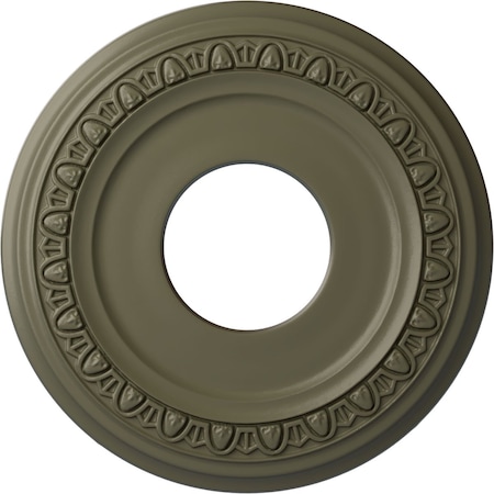 Ekena Millwork Jackson Ceiling Medallion (Fits Canopies up to 7 3/8"), 12 1/4"OD x 4"ID x 1 1/8"P, Spartan Stone CM12JASSF
